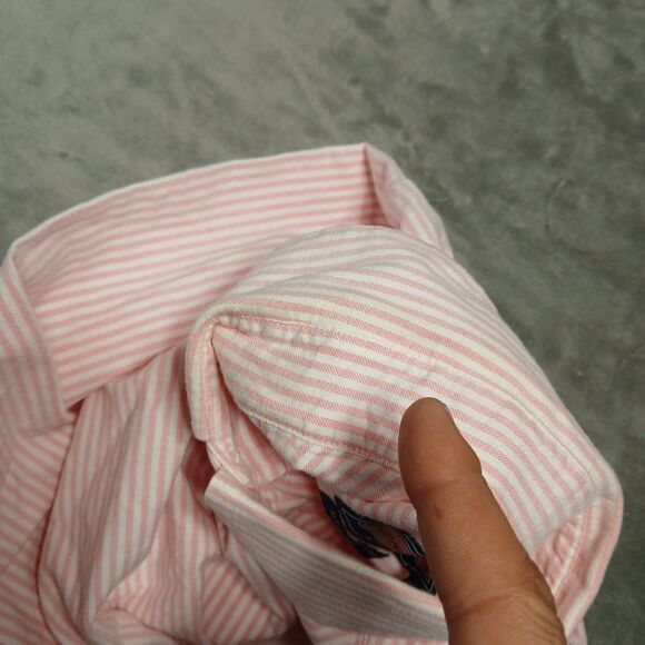Vineyard Vines Mens M Tucker Shirt Slim Fit Button Down Striped Pink Preppy Y2k - Picture 8 of 8